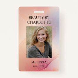 従業員モダンの写真IDバッジ バッジ