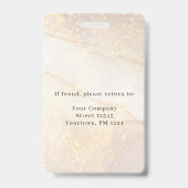 従業員モダンの写真IDバッジ バッジ (Back)