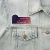 従業員モダンフォトビジネスクラシック名タグ 名札 (インサイチュ)