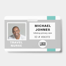 従業員ロゴおよび写真名タグ