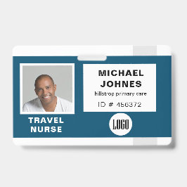 従業員ロゴおよび写真名タグ バッジ