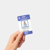 従業員ロゴの写真名バーコードカスタム バッジ (手持ち)