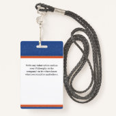 従業員ロゴの写真ID名のカスタム バッジ (裏面ランヤード)