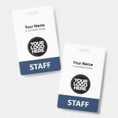 従業員ロゴスタッフラベルの前後 バッジ (表裏)