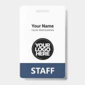 従業員ロゴスタッフラベルの前後 バッジ (裏面)