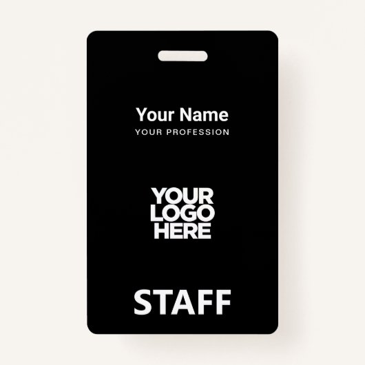 従業員ロゴスタッフラベルの前後 バッジ (正面)