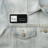 従業員ロゴ白黒シンプル 名札 (インサイチュ)