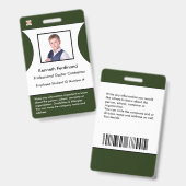 従業員ロゴID識別名タグバッジ バッジ (正面＆裏面)