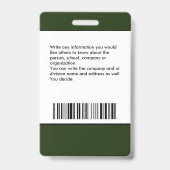 従業員ロゴID識別名タグバッジ バッジ (裏面)