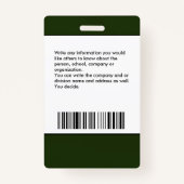 従業員ロゴID識別名タグバッジ バッジ (裏面)