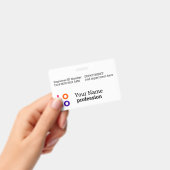 従業員企業の名、役職、バーコード、ロゴ バッジ (手持ち)