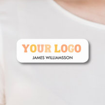 従業員名タグカスタムロゴの磁気式またはピンバック