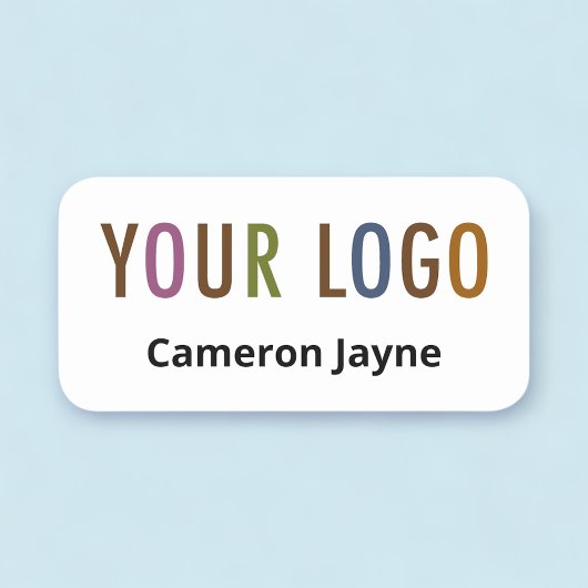 従業員名タグカスタムロゴ磁性プラスチック 名札