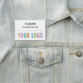 従業員名タグ磁気カスタムビジネスのロゴ 名札 (インサイチュ)