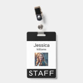 従業員名タグ、個人の会社のロゴ、個人 バッジ (正面 (クリップ付))