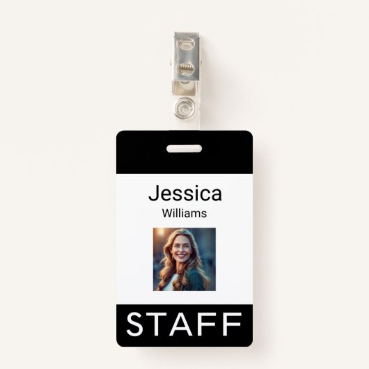 従業員名タグ、個人の会社のロゴ、個人 バッジ (正面クリップ)