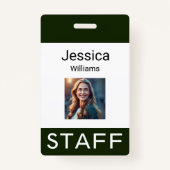 従業員名タグ、個人の会社のロゴ、個人 バッジ (正面)