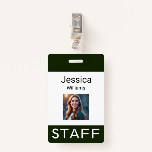 従業員名タグ、個人の会社のロゴ、個人 バッジ (正面クリップ)