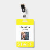 従業員名タグ、個人の会社のロゴ、個人 バッジ (正面 （クリップ付）)