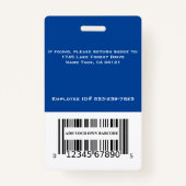 従業員名タグIDバッジラベルバッジ バッジ (裏面)