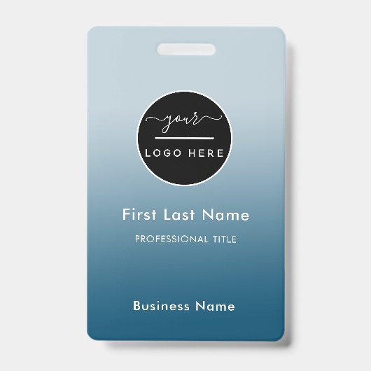 従業員名バッジカスタムビジネスロゴスタッフラベル バッジ (正面)
