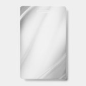 従業員名バッジシルバー/ビジネスロゴスタッフラベル バッジ (裏面)