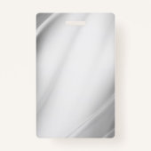 従業員名バッジシルバー/ビジネスロゴスタッフラベル バッジ (裏面)