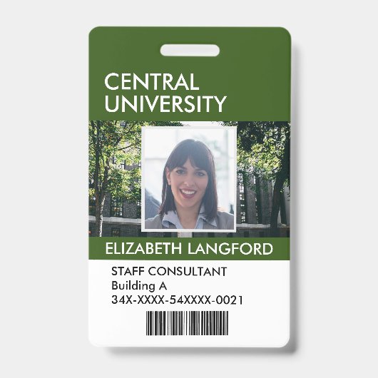 従業員名バッジ|カスタムのロゴと色 バッジ (正面)