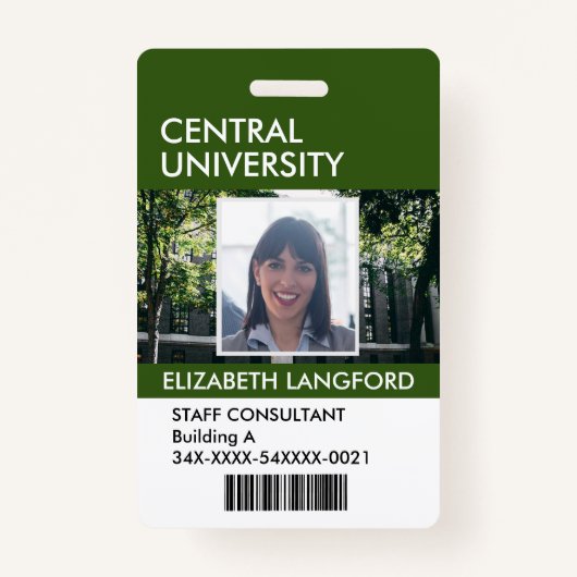 従業員名バッジ|カスタムのロゴと色 バッジ (正面)