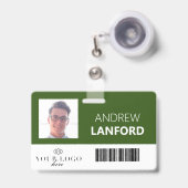 従業員名バッジ|カスタムのロゴと色 バッジ (Front with Retractable)