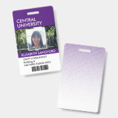 従業員名バッジ|カスタムのロゴと色 バッジ (正面＆裏面)