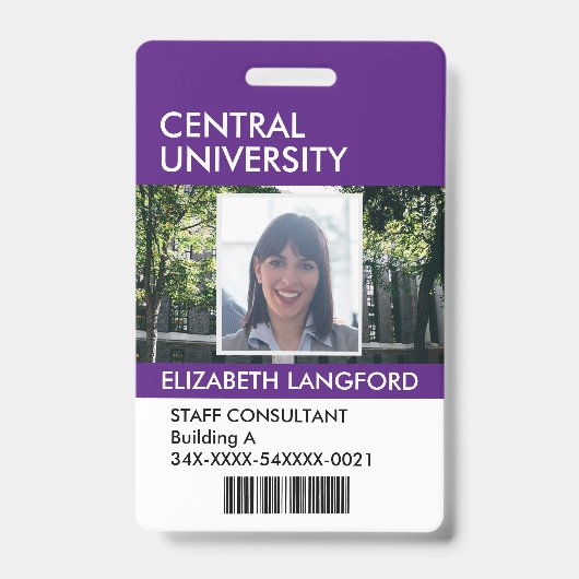 従業員名バッジ|カスタムのロゴと色 バッジ (正面)