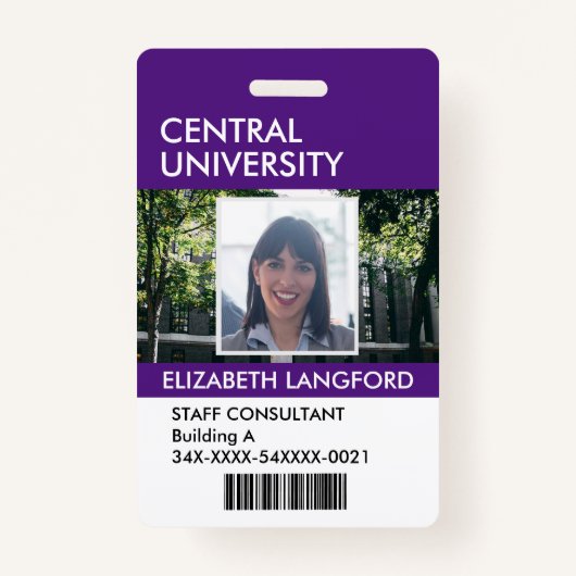 従業員名バッジ|カスタムのロゴと色 バッジ (正面)