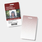 従業員名バッジ|カスタムのロゴと色 バッジ (正面＆裏面)