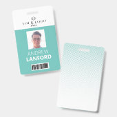 従業員名バッジ|カスタムのロゴと色 バッジ (正面&裏面)