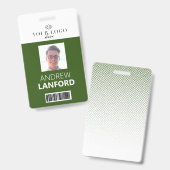 従業員名バッジ|カスタムのロゴと色 バッジ (正面＆裏面)