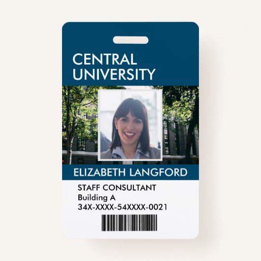 従業員名バッジ|カスタムのロゴと色 バッジ (正面)