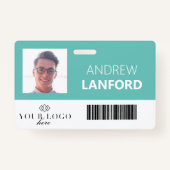 従業員名バッジ | カスタムロゴと色 バッジ (正面)