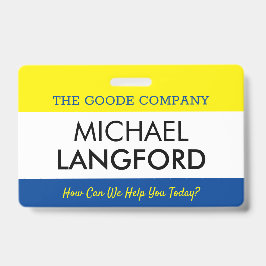 従業員名バッジ|カスタム文字とColor Basic バッジ