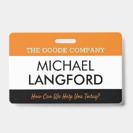 従業員名バッジ|カスタム文字とColor Basic バッジ