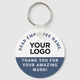 従業員名パーソナライズされた文字ロゴの評価 キーホルダー