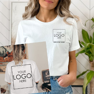 従業員名会社のロゴをアップロード Tシャツ