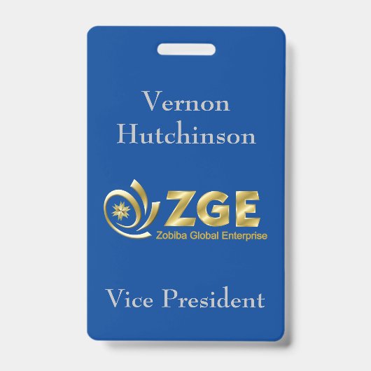 従業員名前をカスタムするラベル バッジ (正面)