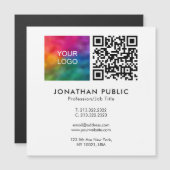 従業員名QRコード会社ロゴテンプレート (正面/裏面)