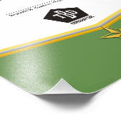 従業員実績スター実行者の証明書 フォトプリント            (角)