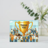 従業員感謝デーありがとう ポストカード (スタンド正面)