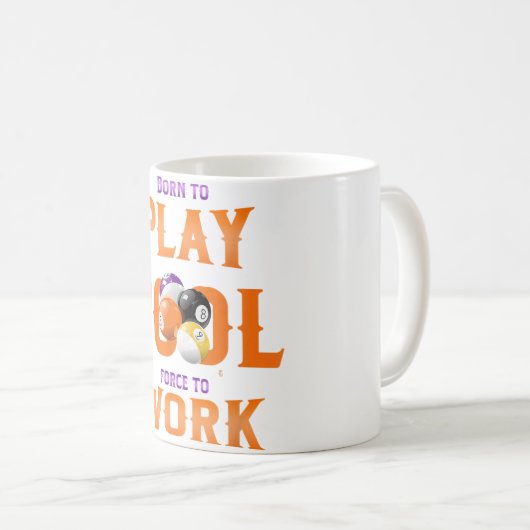 従業員生まれBiに対して強制的にプールを作成すおもしろいる コーヒーマグカップ (正面右)