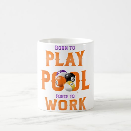 従業員生まれBiに対して強制的にプールを作成すおもしろいる コーヒーマグカップ (中央)