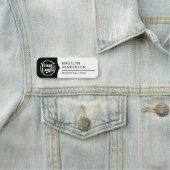 従業員白黒2色ロゴ磁気 名札 (インサイチュ)