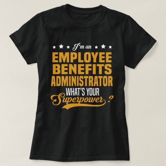 従業員福利厚生管理者 Tシャツ (デザイン正面)
